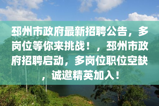 邳州市政府最新招聘公告，多崗位等你來挑戰(zhàn)！，邳州市政府招聘啟動，多崗位職位空缺，誠邀精英加入！