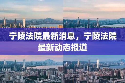 寧陵法院最新消息，寧陵法院最新動態(tài)報道