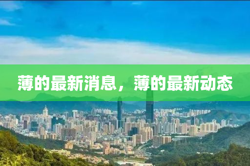 薄的最新消息，薄的最新動(dòng)態(tài)