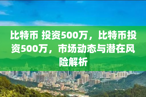 比特幣 投資500萬，比特幣投資500萬，市場動態(tài)與潛在風(fēng)險(xiǎn)解析