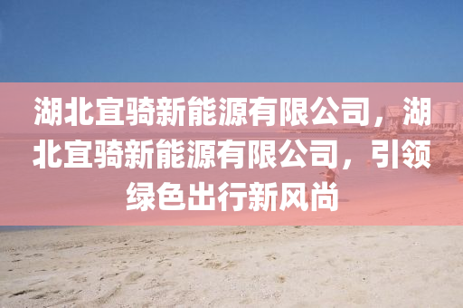 湖北宜騎新能源有限公司，湖北宜騎新能源有限公司，引領綠色出行新風尚