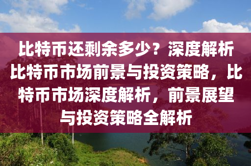 比特幣還剩余多少？深度解析比特幣市場(chǎng)前景與投資策略，比特幣市場(chǎng)深度解析，前景展望與投資策略全解析