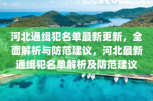 河北通緝犯名單最新更新，全面解析與防范建議，河北最新通緝犯名單解析及防范建議