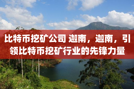 比特幣挖礦公司 迦南，迦南，引領(lǐng)比特幣挖礦行業(yè)的先鋒力量