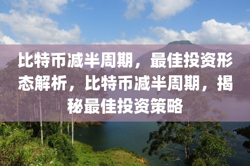 比特幣減半周期，最佳投資形態(tài)解析，比特幣減半周期，揭秘最佳投資策略