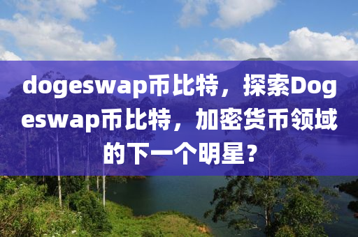 dogeswap幣比特，探索Dogeswap幣比特，加密貨幣領(lǐng)域的下一個(gè)明星？