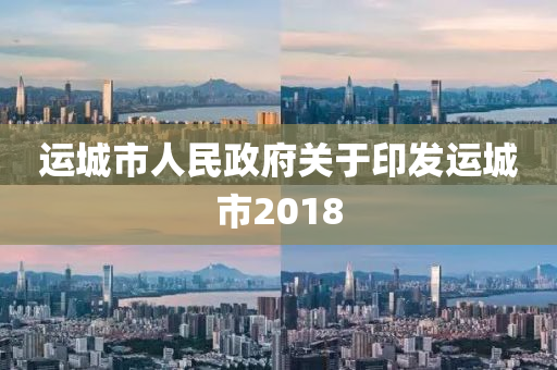 運城市人民政府關(guān)于印發(fā)運城市2018
