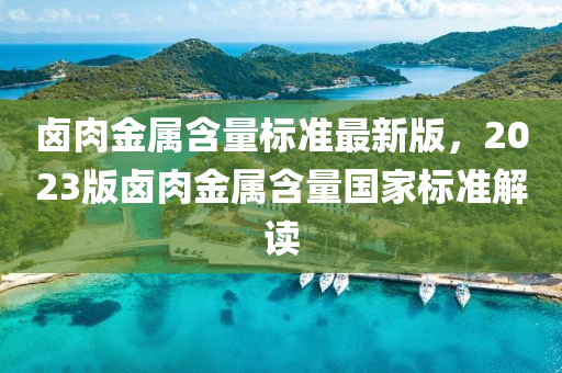 鹵肉金屬含量標準最新版，2023版鹵肉金屬含量國家標準解讀