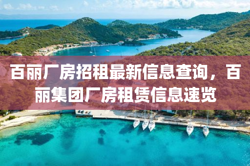 百麗廠房招租最新信息查詢，百麗集團(tuán)廠房租賃信息速覽