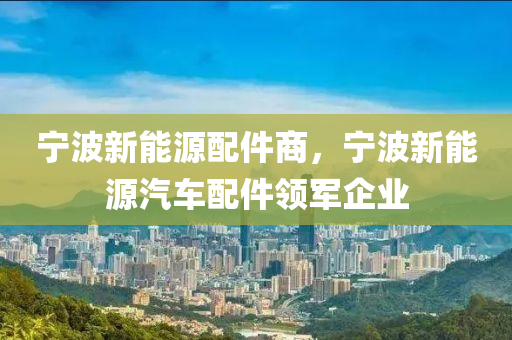 寧波新能源配件商，寧波新能源汽車配件領軍企業(yè)