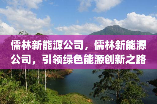 儒林新能源公司，儒林新能源公司，引領綠色能源創(chuàng)新之路