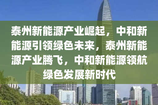 泰州新能源產(chǎn)業(yè)崛起，中和新能源引領(lǐng)綠色未來，泰州新能源產(chǎn)業(yè)騰飛，中和新能源領(lǐng)航綠色發(fā)展新時代