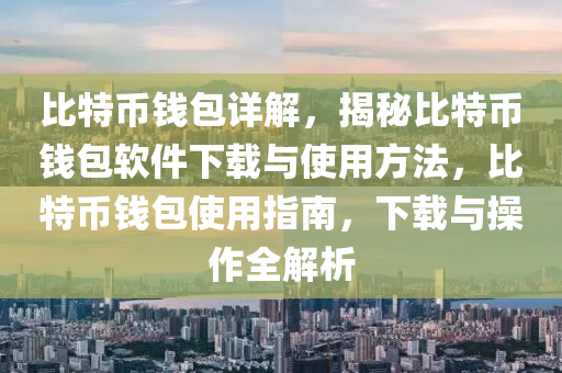 比特幣錢(qián)包詳解，揭秘比特幣錢(qián)包軟件下載與使用方法，比特幣錢(qián)包使用指南，下載與操作全解析