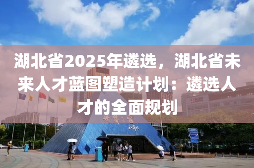 湖北省2025年遴選，湖北省未來人才藍(lán)圖塑造計劃：遴選人才的全面規(guī)劃