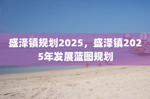 盛澤鎮(zhèn)規(guī)劃2025，盛澤鎮(zhèn)2025年發(fā)展藍(lán)圖規(guī)劃