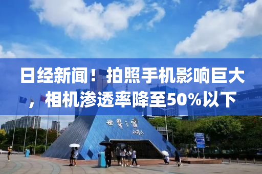 日經(jīng)新聞！拍照手機影響巨大，相機滲透率降至50%以下