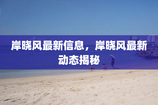 岸曉風(fēng)最新信息，岸曉風(fēng)最新動態(tài)揭秘