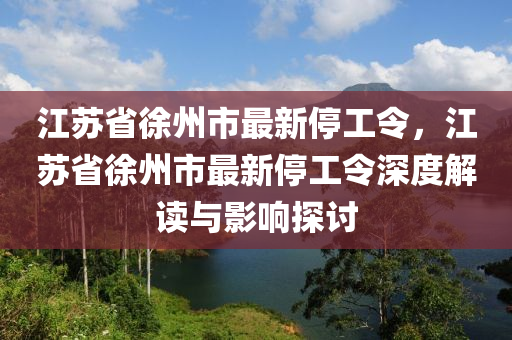 江蘇省徐州市最新停工令，江蘇省徐州市最新停工令深度解讀與影響探討