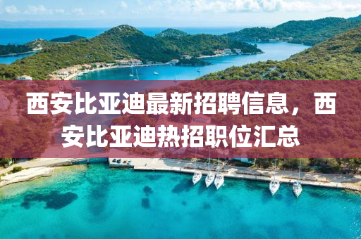 西安比亞迪最新招聘信息，西安比亞迪熱招職位匯總