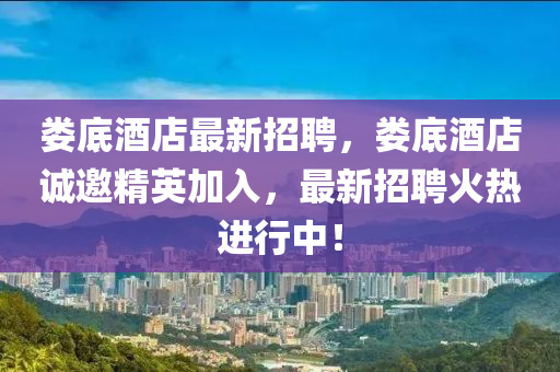 婁底酒店最新招聘，婁底酒店誠邀精英加入，最新招聘火熱進行中！