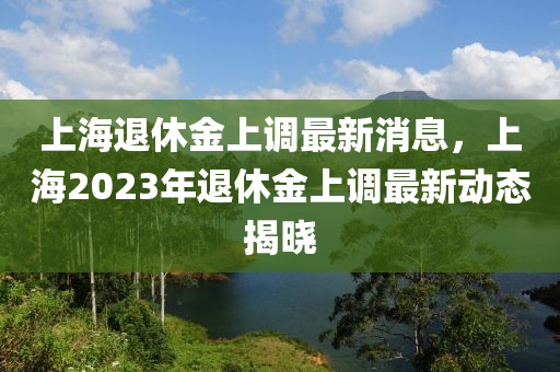 上海退休金上調(diào)最新消息，上海2023年退休金上調(diào)最新動(dòng)態(tài)揭曉