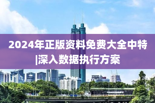 2024年正版資料免費(fèi)大全中特|深入數(shù)據(jù)執(zhí)行方案