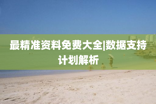 最精準資料免費大全|數(shù)據(jù)支持計劃解析