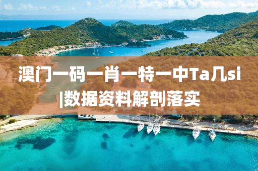 澳門一碼一肖一特一中Ta幾si|數(shù)據(jù)資料解剖落實