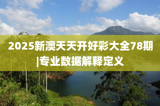 2025新澳天天開好彩大全78期|專業(yè)數(shù)據(jù)解釋定義