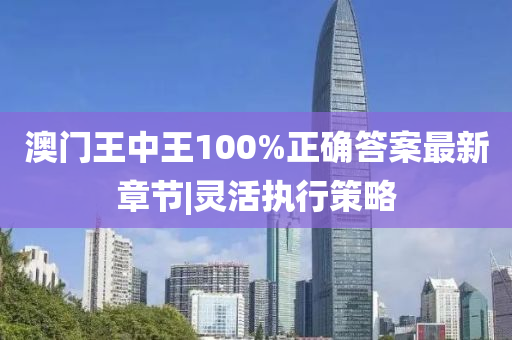 澳門王中王100%正確答案最新章節(jié)|靈活執(zhí)行策略