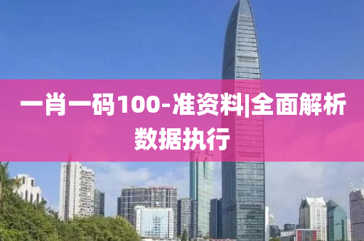 一肖一碼100-準(zhǔn)資料|全面解析數(shù)據(jù)執(zhí)行