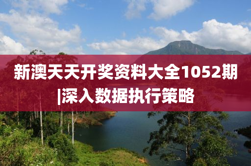 新澳天天開獎(jiǎng)資料大全1052期|深入數(shù)據(jù)執(zhí)行策略