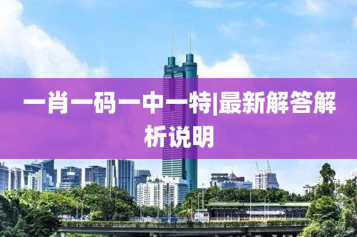 一肖一碼一中一特|最新解答解析說明