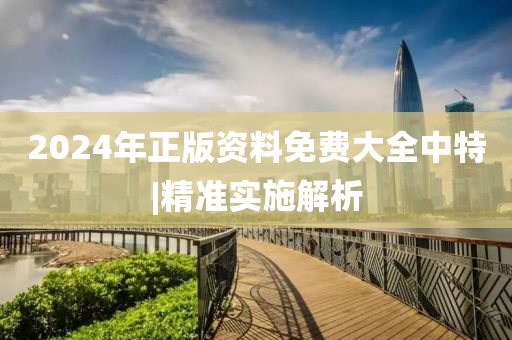 2024年正版資料免費大全中特|精準實施解析