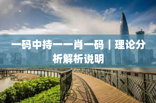 一碼中持一一肖一碼｜理論分析解析說明