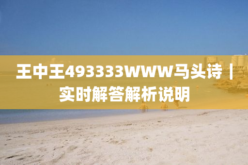 王中王493333WWW馬頭詩(shī)｜實(shí)時(shí)解答解析說(shuō)明