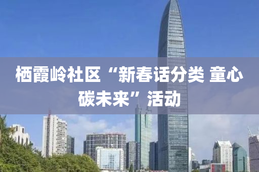 棲霞嶺社區(qū)“新春話分類 童心碳未來”活動