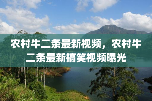 農(nóng)村牛二條最新視頻，農(nóng)村牛二條最新搞笑視頻曝光