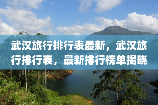 武漢旅行排行表最新，武漢旅行排行表，最新排行榜單揭曉