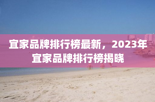 宜家品牌排行榜最新，2023年宜家品牌排行榜揭曉