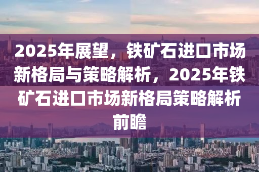2025年展望，鐵礦石進口市場新格局與策略解析，2025年鐵礦石進口市場新格局策略解析前瞻