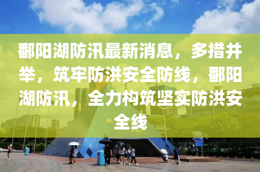 鄱陽湖防汛最新消息，多措并舉，筑牢防洪安全防線，鄱陽湖防汛，全力構筑堅實防洪安全線