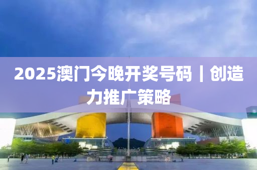 2025澳門今晚開獎號碼｜創(chuàng)造力推廣策略
