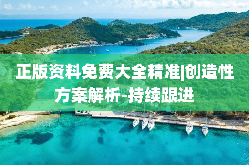 正版資料免費大全精準|創(chuàng)造性方案解析-持續(xù)跟進
