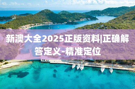 新澳大全2025正版資料|正確解答定義-精準(zhǔn)定位
