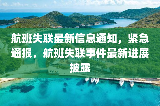 航班失聯(lián)最新信息通知，緊急通報(bào)，航班失聯(lián)事件最新進(jìn)展披露