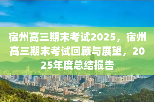 宿州高三期末考試2025，宿州高三期末考試回顧與展望，2025年度總結(jié)報(bào)告