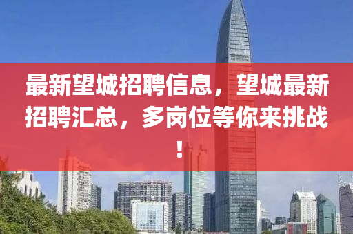 最新望城招聘信息，望城最新招聘匯總，多崗位等你來挑戰(zhàn)！