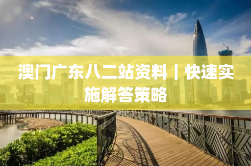 澳門廣東八二站資料｜快速實(shí)施解答策略