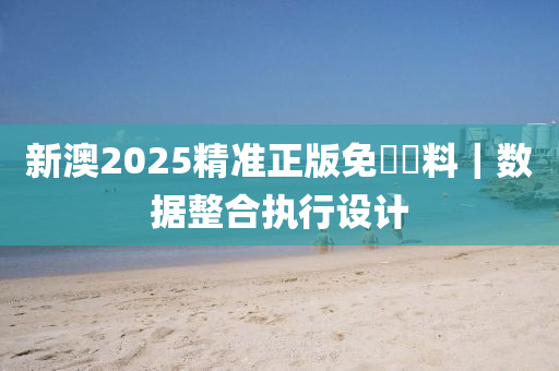 新澳2025精準(zhǔn)正版免費(fèi)資料｜數(shù)據(jù)整合執(zhí)行設(shè)計(jì)